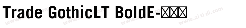 Trade GothicLT BoldE字体转换